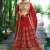 Pinkkart Indian Women Heavy Embroidery Wedding Bridal Lehenga Choli Dupatta