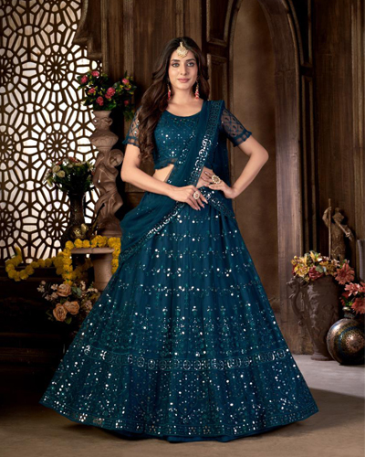 Wedding Ghagra Choli Multi Color Designer Lehenga Choli Bridal Lehenga –  Lady India