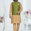 OUTLOOK D.NO 12001 INDIAN TRADITIONAL FESTIVAL WEAR MENS KURTA PAJAMA WITH JACKET