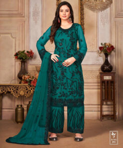 AANAYA D.NO 291 INDIAN WOMEN HEAVY EMBROIDERED PARTY WEAR PAKISTANI PANT SUIT