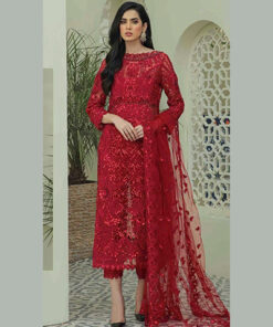 RAMSHA D.NO R-533 INDIAN WOMEN HEAVY EMBROIDERED PARTY WEAR GEORGETTE PAKISTANI PANT SUIT
