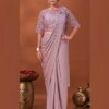 AMOHA D.NO 1015891 INDIAN WOMEN IMPORTED LYCRA READY TO WEAR DESIGNER PARTY WEAR SAREE