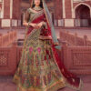 ROYAL D.NO 1010 INDIAN WOMEN HEAVY EMBROIDERY DESIGNER WEDDING BRIDAL LEHENGA CHOLI DUPATTA