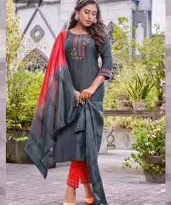 SHASHWAT D.NO 1002 INDIAN WOMEN THREAD EMBROIDERY FESTIVAL WEAR DESIGNER PANT SUJIT COLLECTION