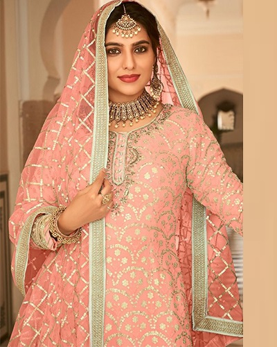 EBA D.NO 1486 INDIAN WOMEN HEAVY EMBROIDERY PARTY WEAR DESIGNER SHARARA SUIT